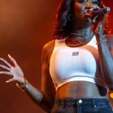 Aya Nakamura s'est produite sur la scène principale du Paléo Festival à Nyon en juillet 2023. KEYSTONE/MARTIAL TREZZINI